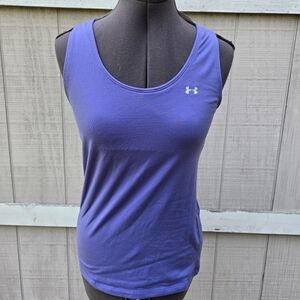 Under Armour Purple Athletic Cami Racerback Strappy Heat Gear Tank Top Medium